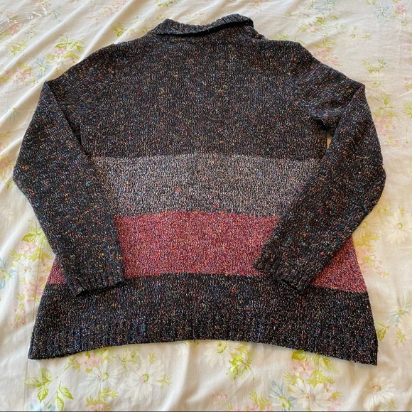 Christopher & Banks Multi Colored Button Up Sweater - Picture 5 of 5